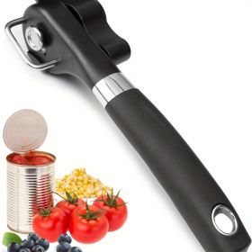 1pc Quick and Easy Stainless Steel Can Opener - Multifunctional Kitchen Gadget for Effortless Opening of Cans