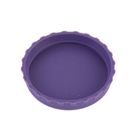 1pc Silicone Can Lid; Soda Water Silicone Closure; Beverage No Leak; Silicone Can Stopper; 2.6*0.5 Inches (Color: Purple)