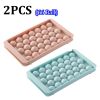 66/33 Ice Ball Mold Hockey Frozen Mini Ball Maker Mold Round Ice Cube Mold with Lid Ice Tray Box Whiskey Cocktail Kitchen Tools