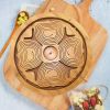 Bamboo Foldable Fruit Storage Basket Creative Collapsible Fruit Candy Plate Nuts Snacks StorageTray Home Decoration Gift Basket