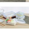 1/4pcs Multi-functional Airtight Plastic Storage Box; Refrigerator Storage Bowl; Microwave Heating Lunch Box; Food Storage Box; Airtight Box