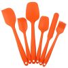 6pcs Silicone Kitchenware Set; Kitchen Supplies; Baking Supplies; Large Scraper; Spatula; Baking Tools; Cake Cream Spatula; Kitchen Tool Set